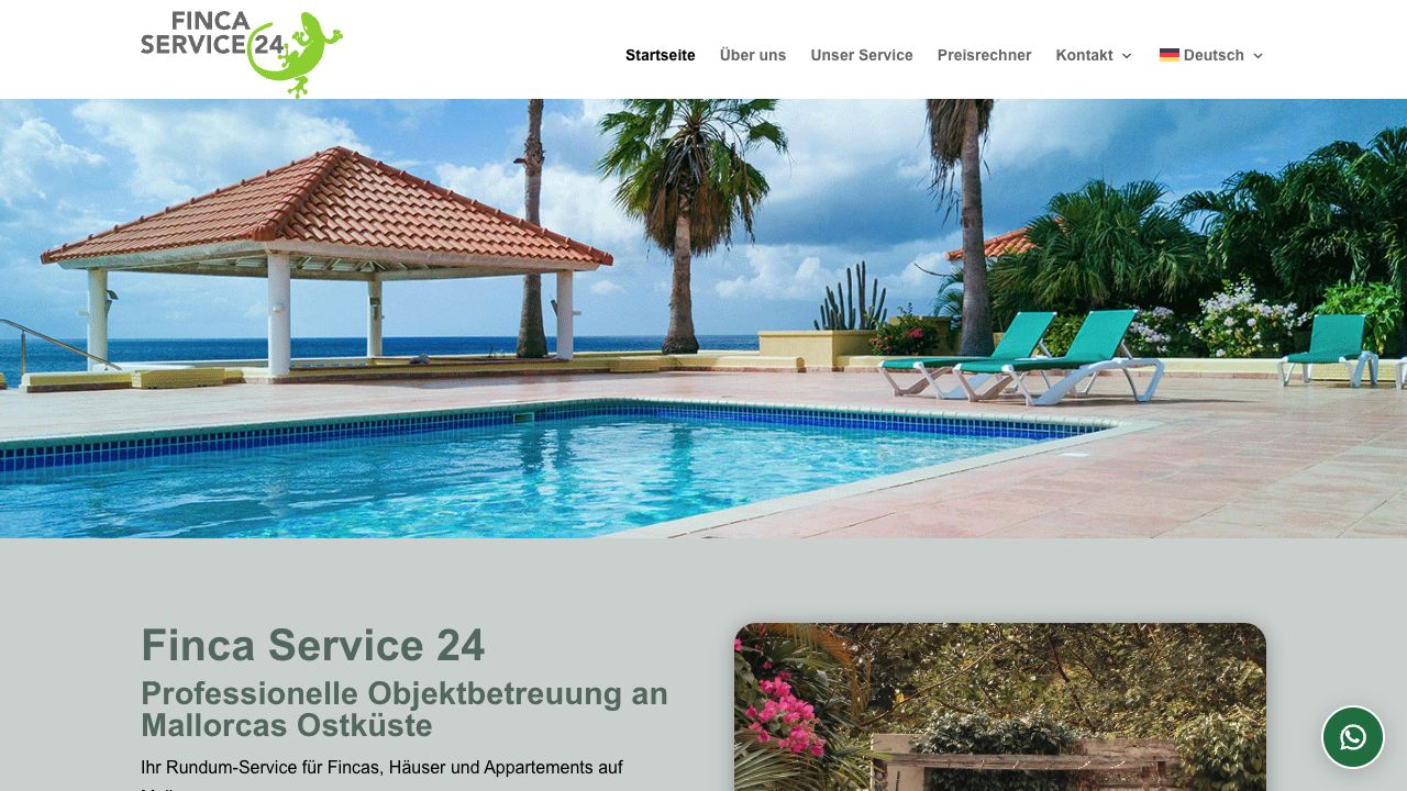 Website-Vorschau Finca Service24